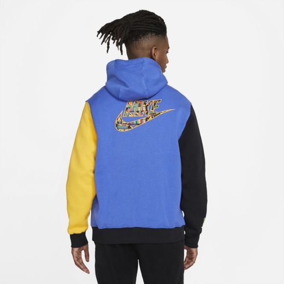 NIKE Men's Colourblock Retro Urban Jungle Hoodie Size Medium - Picture 2 of 14